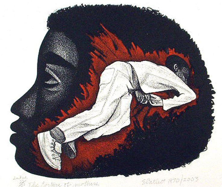 Elizabeth Catlett, The Torture of Mothers, Lithograph, 1970