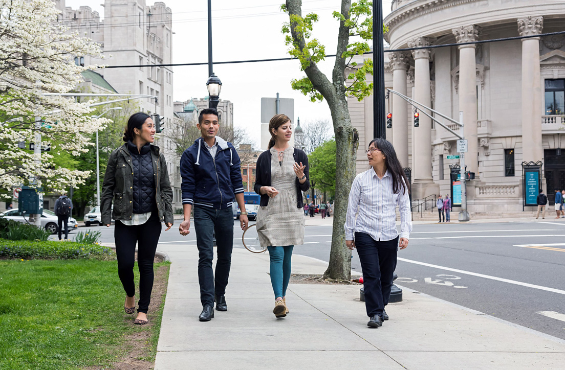 Bay Area Team at the Organizational Session, April 2016. (From left to right: Jacqueline Rastrullo, Ramon L. Perez, Sara Stillman, and Akemi Hamai.)