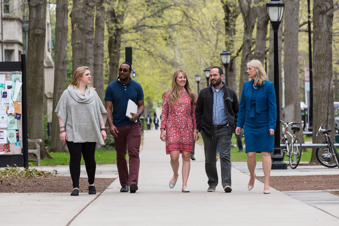 New Haven Team at the Organizational Session, April 2016. (From left to right: Alexandra Novak, Vancardi Foster, Larissa Spreng, Robert Schwartz, and Carol P. Boynton.)