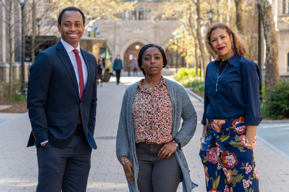 Pittsburgh Team at the Organizational Session, April 2022. (From left to right: Sean Means, Shamira M. Underwood, and Lauren Freeman.)