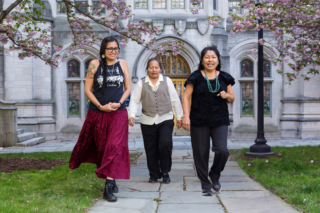 Diné Nation Team at the Organizational Session, April 2016. (From left to right: Tiffany Tracy, Jolene R. Smith and Shirley Paulson.)