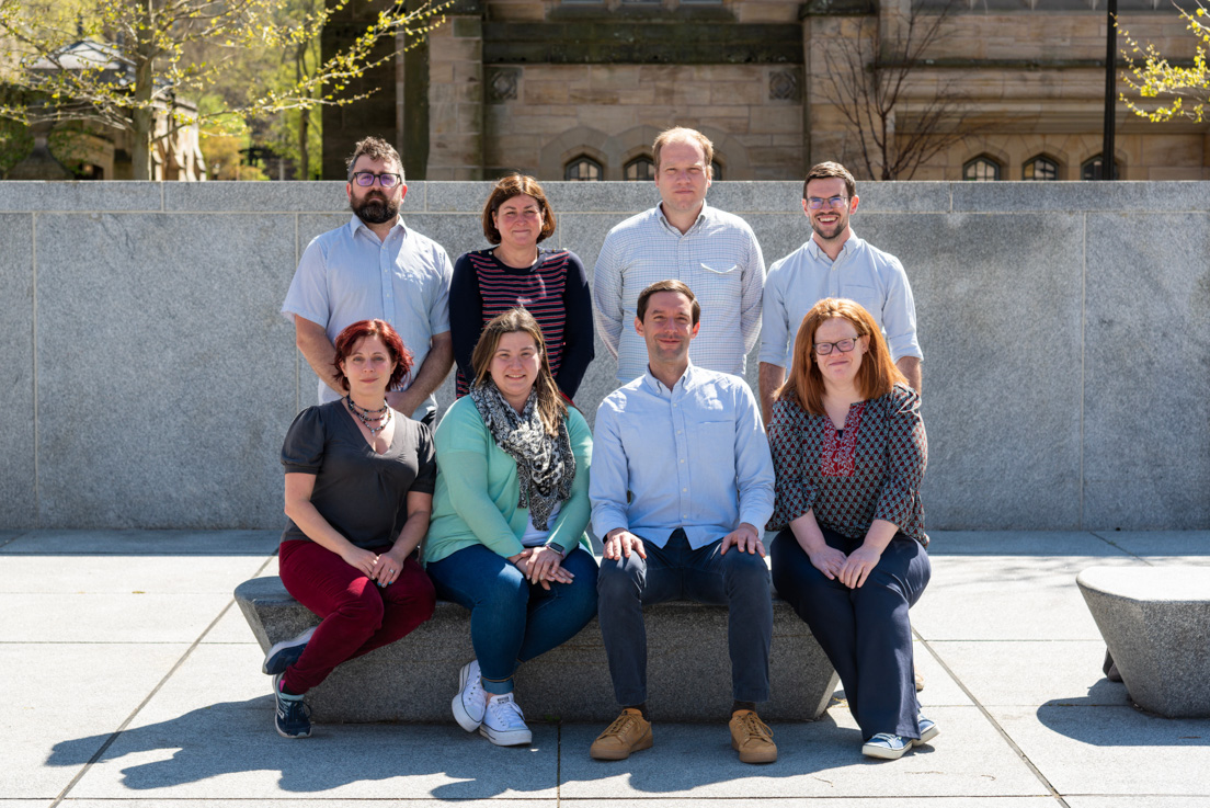 Richmond Team at the Organizational Session, 2022. (Front from left to right: Emily Dean Turner, Kaitlin Waldron, Stephen Straus, Amy Melissa McIntosh; back from left to right: Andrew Kyle Maples, Valerie J. Schwarz, Bradford WIlson Pearce, and Eric Joseph Lindley.)