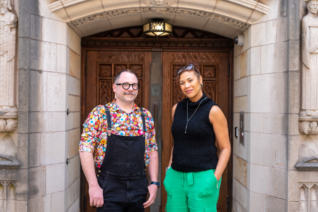 Pittsburgh Team at the Organizational Session, May 2024. (From left to right: Christopher Snyder and Lauren Freeman)