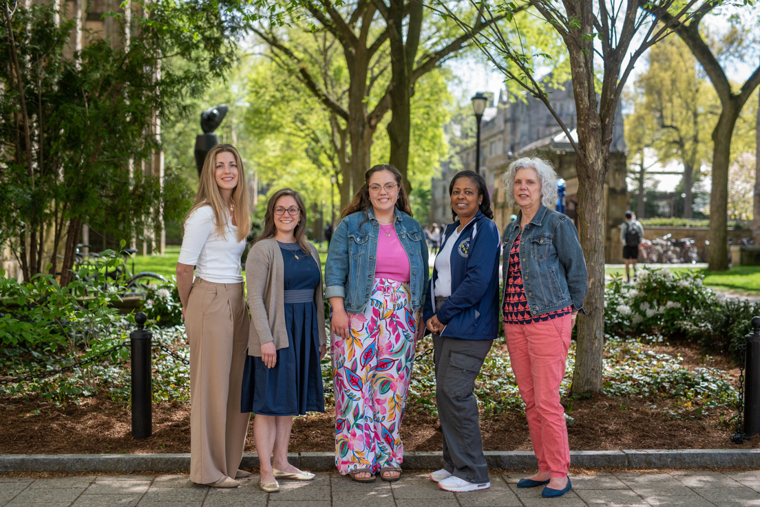 Delaware Team at the Organizational Session, May 2024. (From left to right: Kariann Flynn, Alyssa Lucadamo, Josefa Castelli, Yavet Respes, and Holly Bryk)