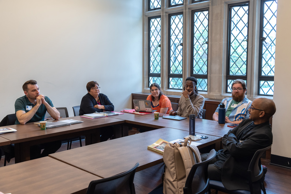 The national seminar on “A History of Black People as Readers: A Genealogy of Critical Literacy,” led by Roderick Ferguson, Coe Professor of Women’s, Gender, and Sexuality Studies at Yale University, May 2024.