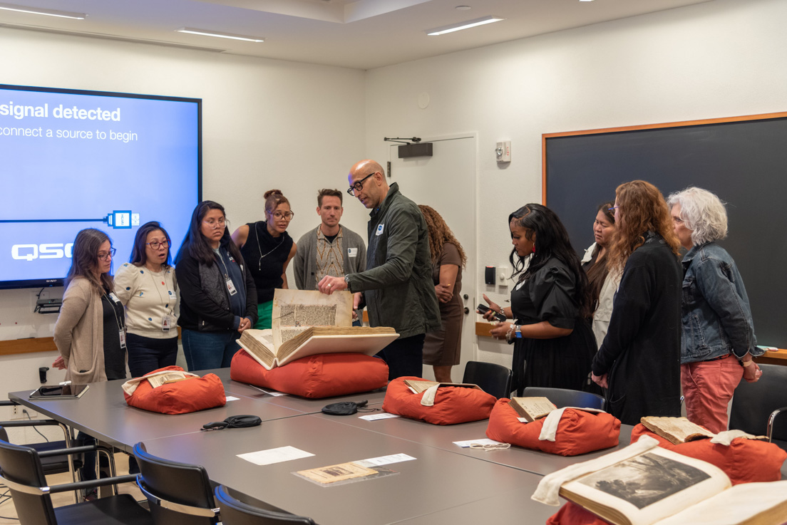 The national seminar on “Poetry as Sound and Object,” led by Feisal Mohamed, Professor of English at Yale University, May 2024.