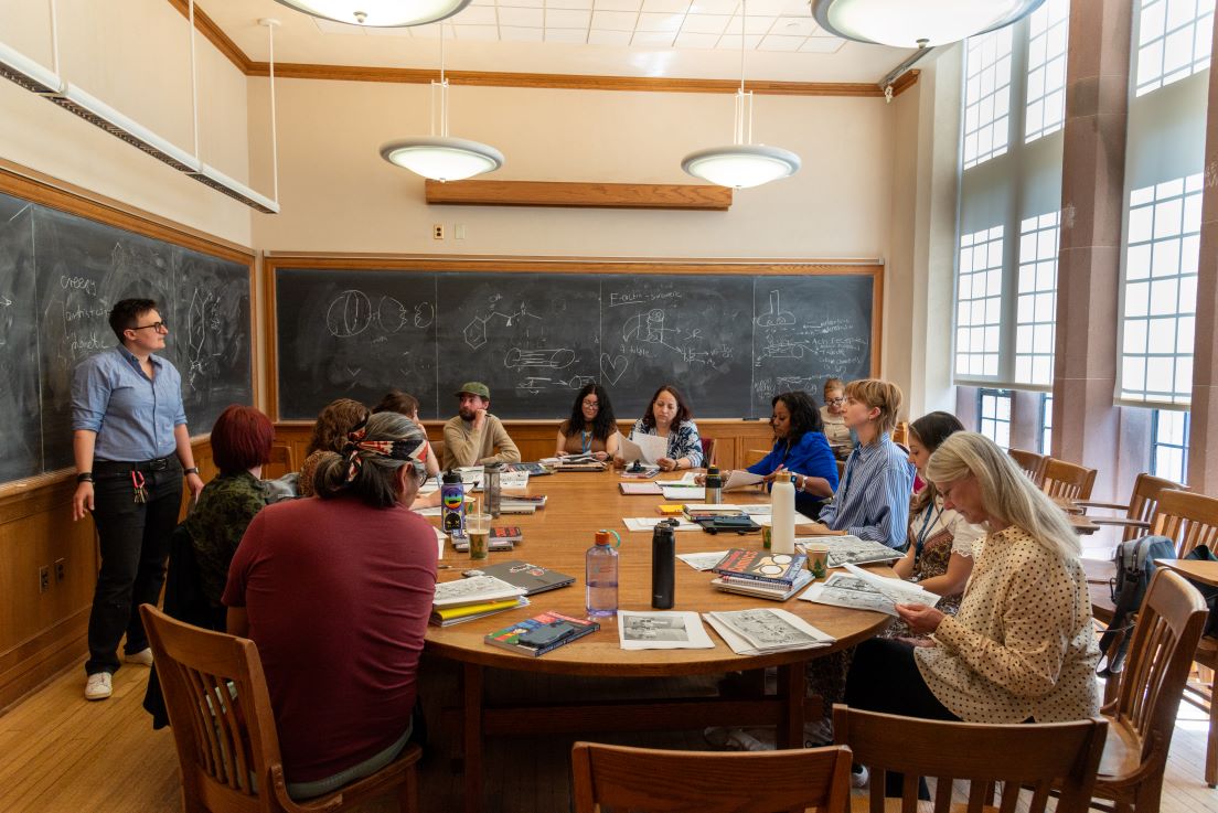 The national seminar on “Graphic Narratives as Teaching Tools,” led by Marta Figlerowicz, Associate Professor of Comparative Literature, Yale University, meeting at the Organizational Session, May 2025.