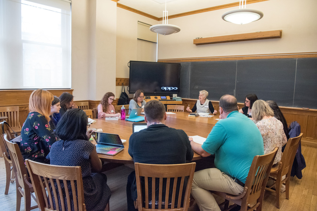 The national seminar on "Adaptation: Literature, Film and Society" led by Brigitte Peucker, Professor of Germanic Languages and Literatures and Professor of Film Studies at Yale University, May 2018.