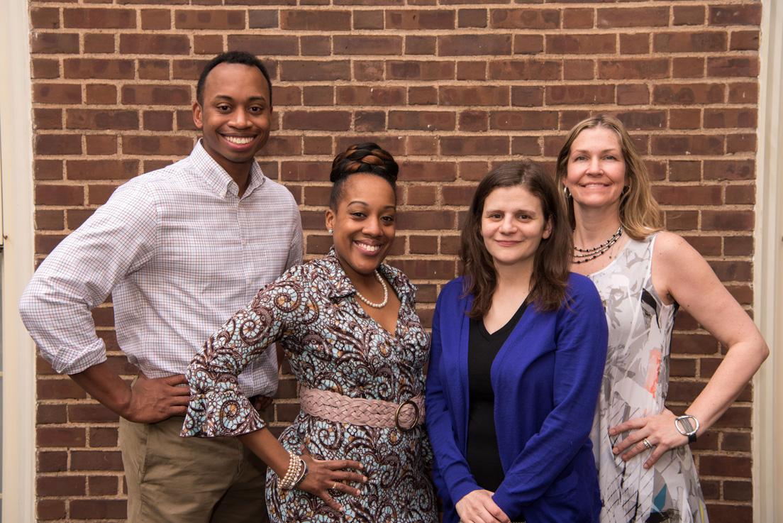 Pittsburgh Team at the Organizational Session, May 2018. (From left to right: Sean Means, Krystal Smith, Jennifer Mazzocco, and Leigh Hall.)