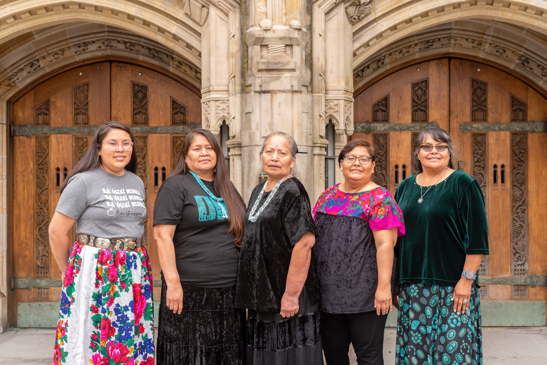 Navajo Nation Team at the Organizational Session, May 2024. (From left to right: Taylor Yazzie, Elizabeth Isaac, Jolene Smith, Felicite Joe, and Priscilla Black)