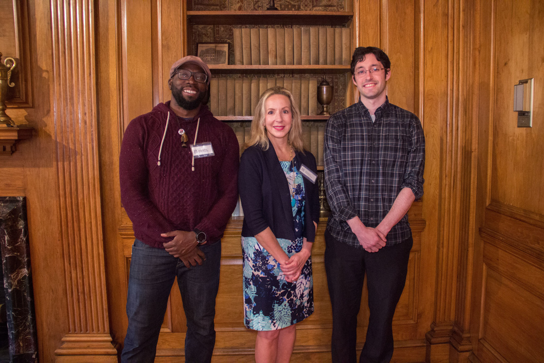 District of Columbia Team at the Organizational Session, May 2017. (From left to right: National Fellows Kwame Adu-Wusu, Donna Bonavia, and Zachary Meyers.)