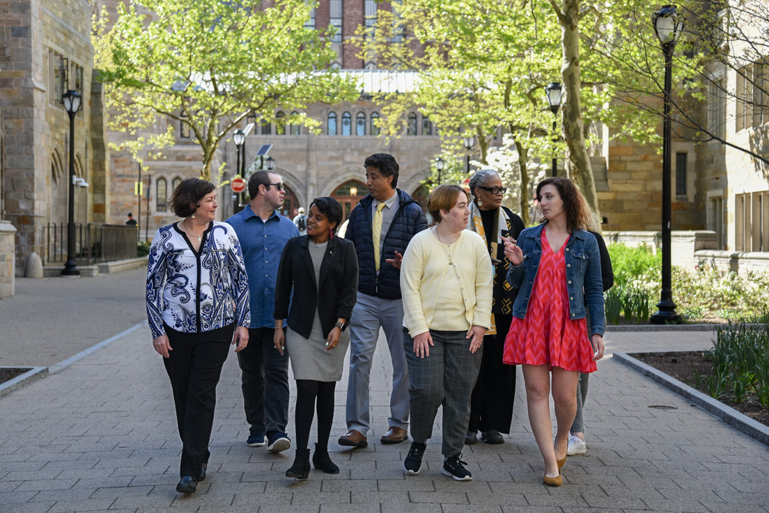 Richmond Team at the Organizational Session, May 2023. (From left to right: Valerie Schwarz, John DeReu, Aliyah Hoye, José Ulises Reveles Ramirez, Amanda McMahon, Gwendolyn Nixon, and Kirsten Craig.)