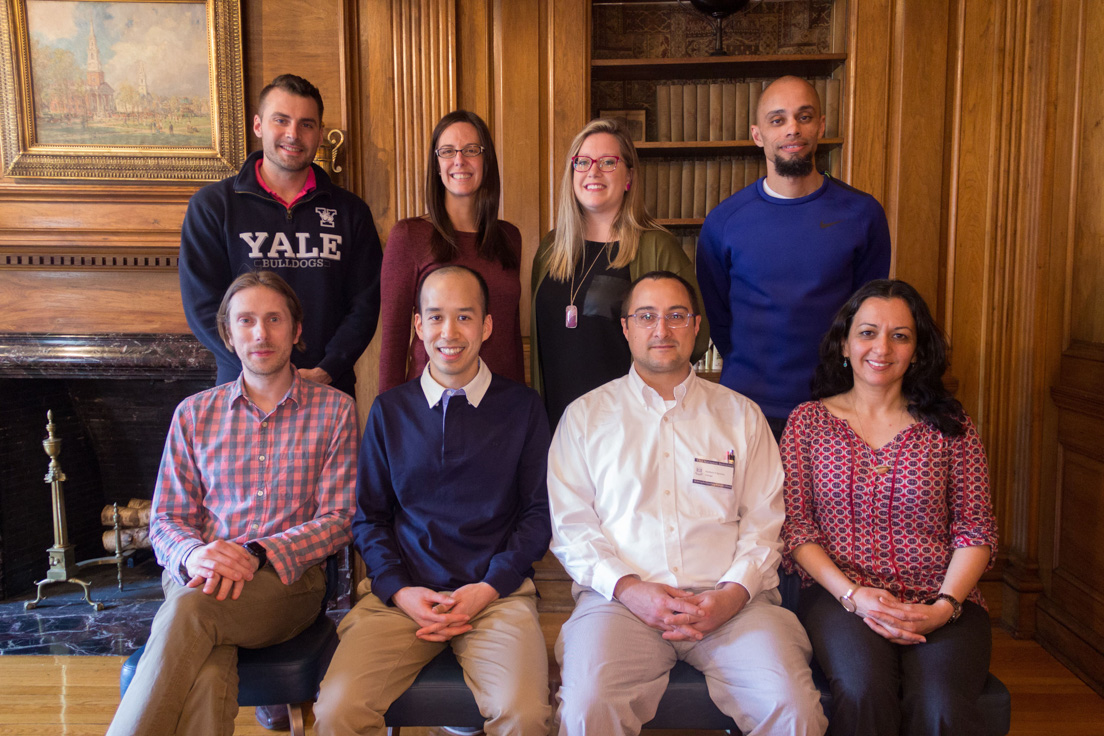 Chicago Team at the Organizational Session, May 2017. (Standing from left to right: National Fellows Brandon Barr, Meghan Senjanin, Alexa Freshour, Jaime McLaughlin; seated from left to right: National Fellows Jeffrey Rossiter, Chris Moy, Matthew D’Agostino, and Nancy Ibarra.)