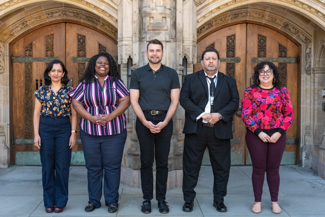 Chicago Team at the Organizational Session, May 2023. (From left to right: Nancy Ibarra, Jessica Mason, Brandon Barr, Ricardo Moreno, Adriana Lopez.)