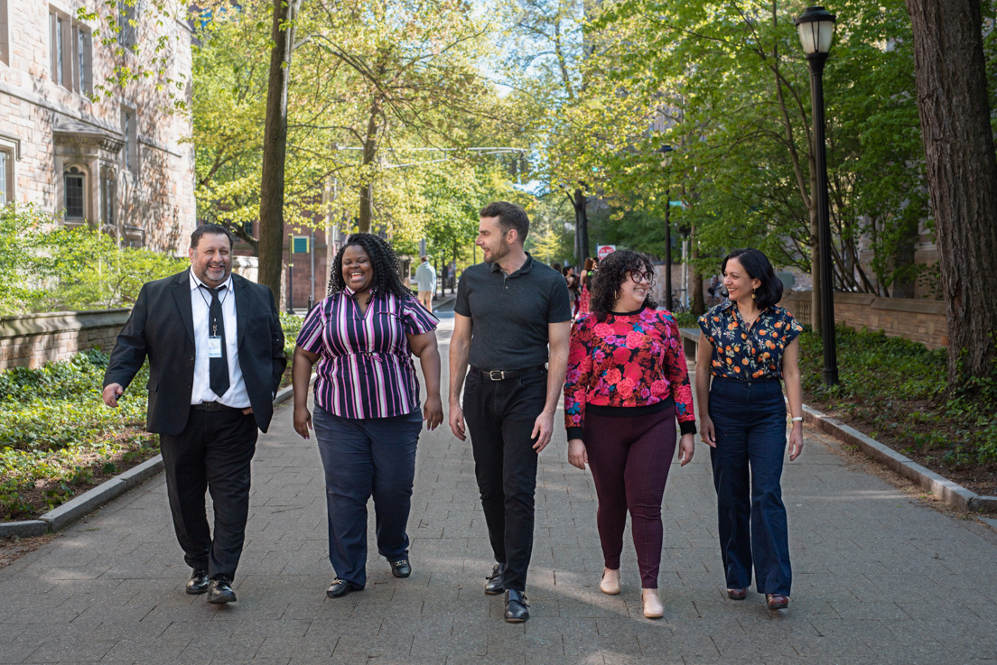 Chicago Team at the Organizational Session, May 2023. (From left to right: Ricardo Moreno, Jessica Mason, Brandon Barr, Adriana Lopez, and Nancy Ibarra.)