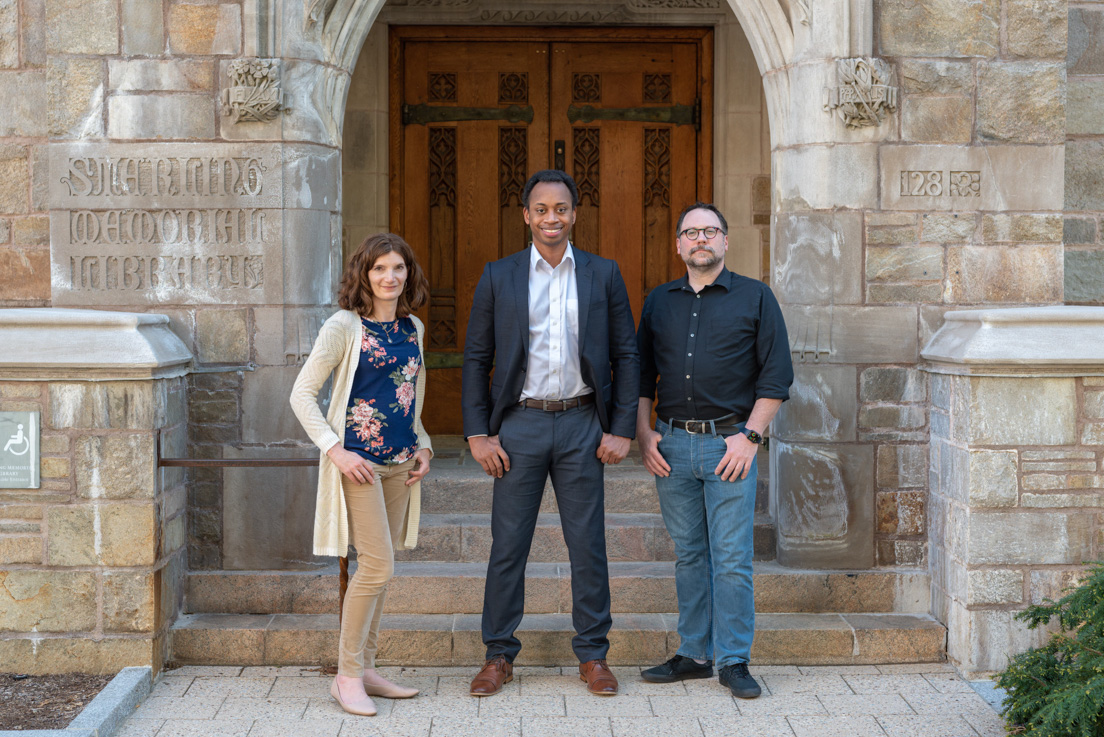 Pittsburgh Team at the Organizational Session, May 2023. (From left to right: Renee Patrick Mutunga, Sean Means, and Christopher Snyder).