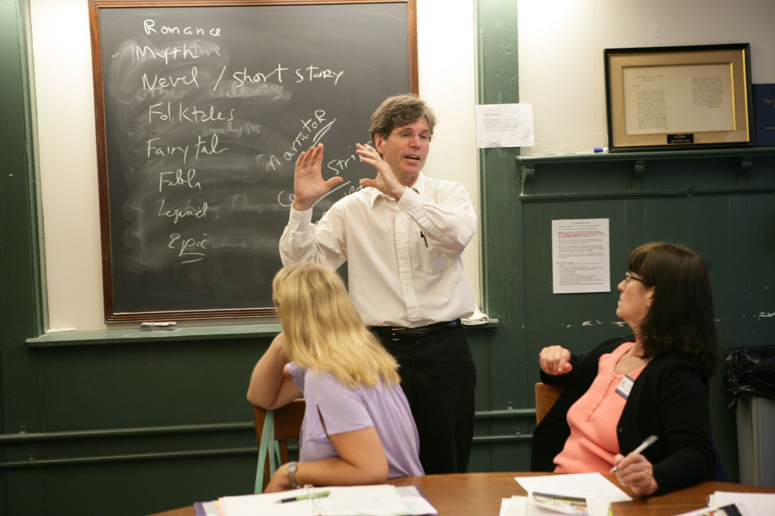 The national seminar on &quot;Storytelling around the Globe,&quot; July 2009. (Standing: seminar leader Dudley Andrew.)