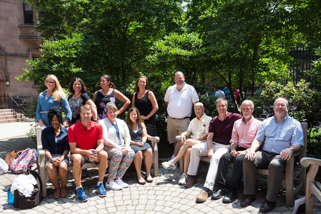 Delaware Team at the Intensive Session, July 2015. (Standing, from left to right:  Quinn Jacobs, Barbara A. Prillaman, Corryn Nikodemski, Melissa Grise, and Joseph Parrett. Seated, from left to right: Teresa Rush, Raymond Ott, Elizabeth Terlecki, Michelle Hilbeck, Raymond F. Theilacker, David Teague, John A. Bartley, and Eric W. Rise.)