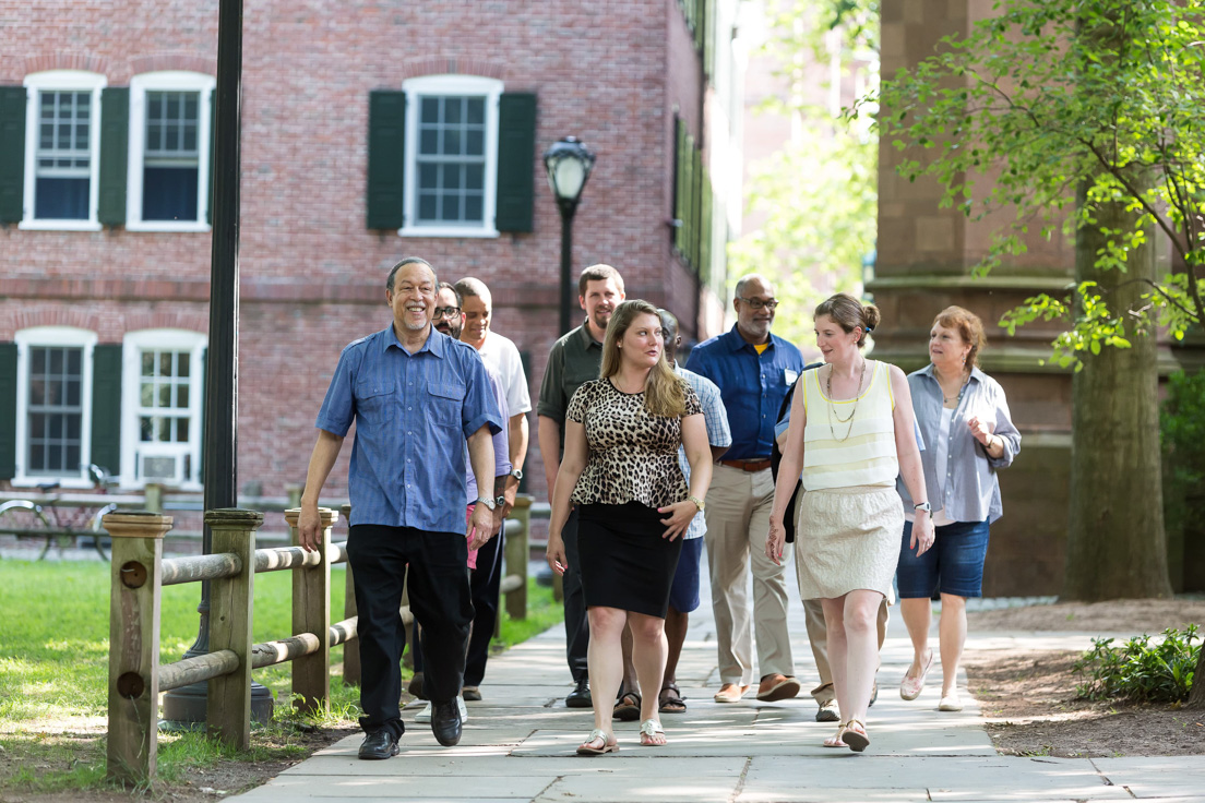 Philadelphia Team at the Intensive Session, July 2015. (From left to right: Alan J. Lee, Klint Kanopka, Larry Gladney, Sydney H. Coffin, Tara Ann Carter, Herman Beavers, Kathleen Radebaugh, and Joyce Arnosky.)