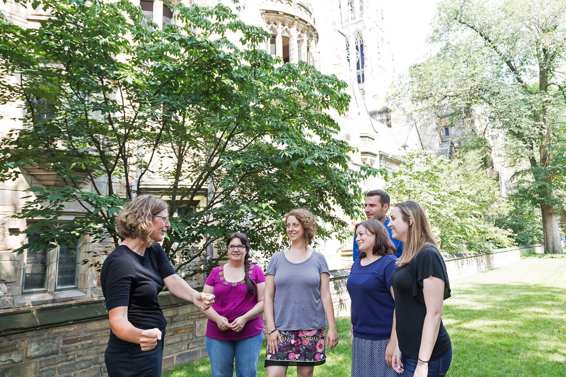 Chicago Team at the Intensive Session, July 2014. (From left to right: National Fellows Molly A. Myers, Alveda Zahn, Sarah A. Weidmann, Anne E. Agostinelli, Brandon Barr, and Kathleen Tysiak.)