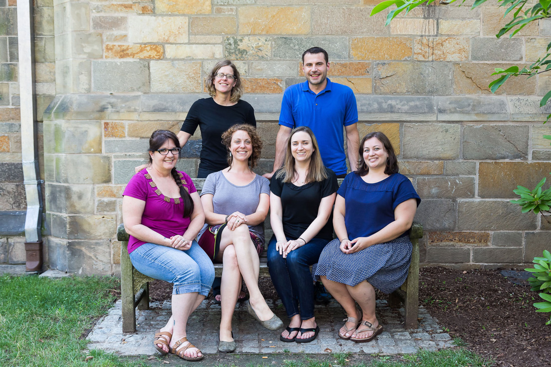 Chicago Team at the Intensive Session, July 2014. (From left to right: National Fellows Alveda Zahn, Molly A. Myers, Sarah A. Weidmann, Kathleen Tysiak, Brandon Barr, and Anne E. Agostinelli.)