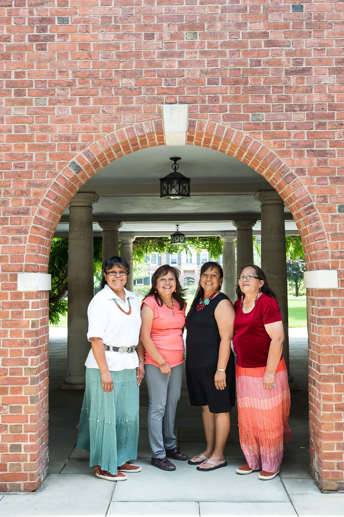 Diné Nation Team at the Intensive Session, July 2014. (From left to right: National Fellows Priscilla Black, Irene Jones, Audrelia R. Dugi, and Jolene R. Smith.)