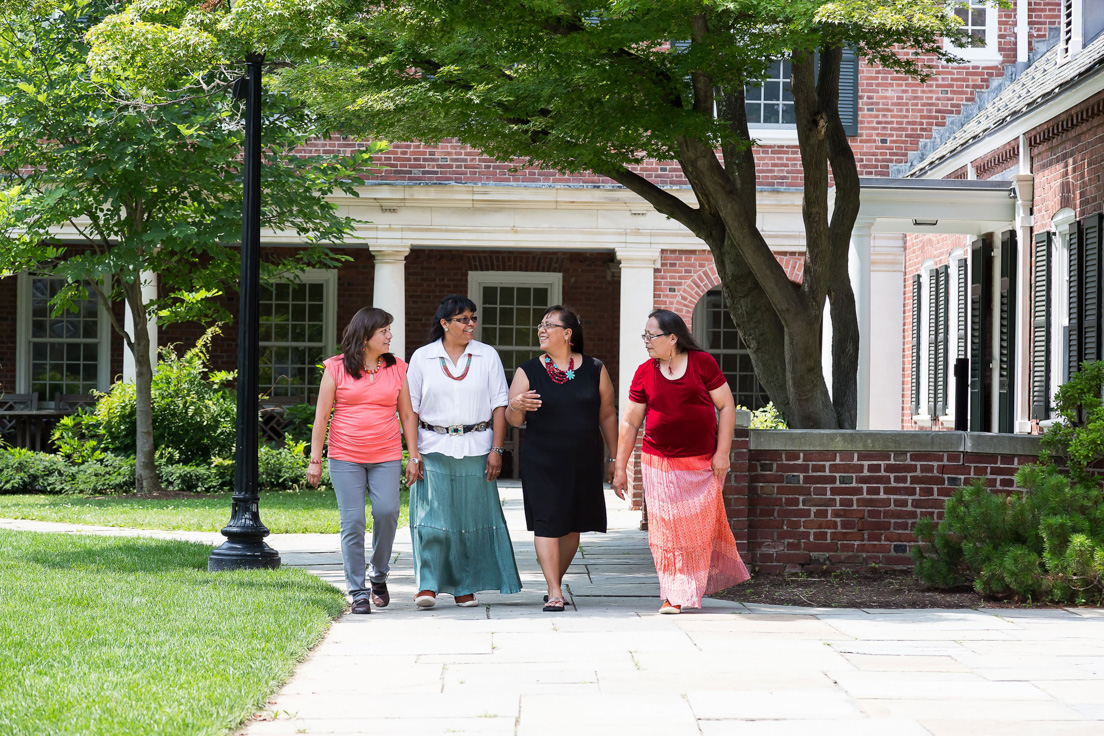 Diné Nation Team at the Intensive Session, July 2014. (From left to right: National Fellows Irene Jones, Priscilla Black, Audrelia R. Dugi, and Jolene R. Smith.)