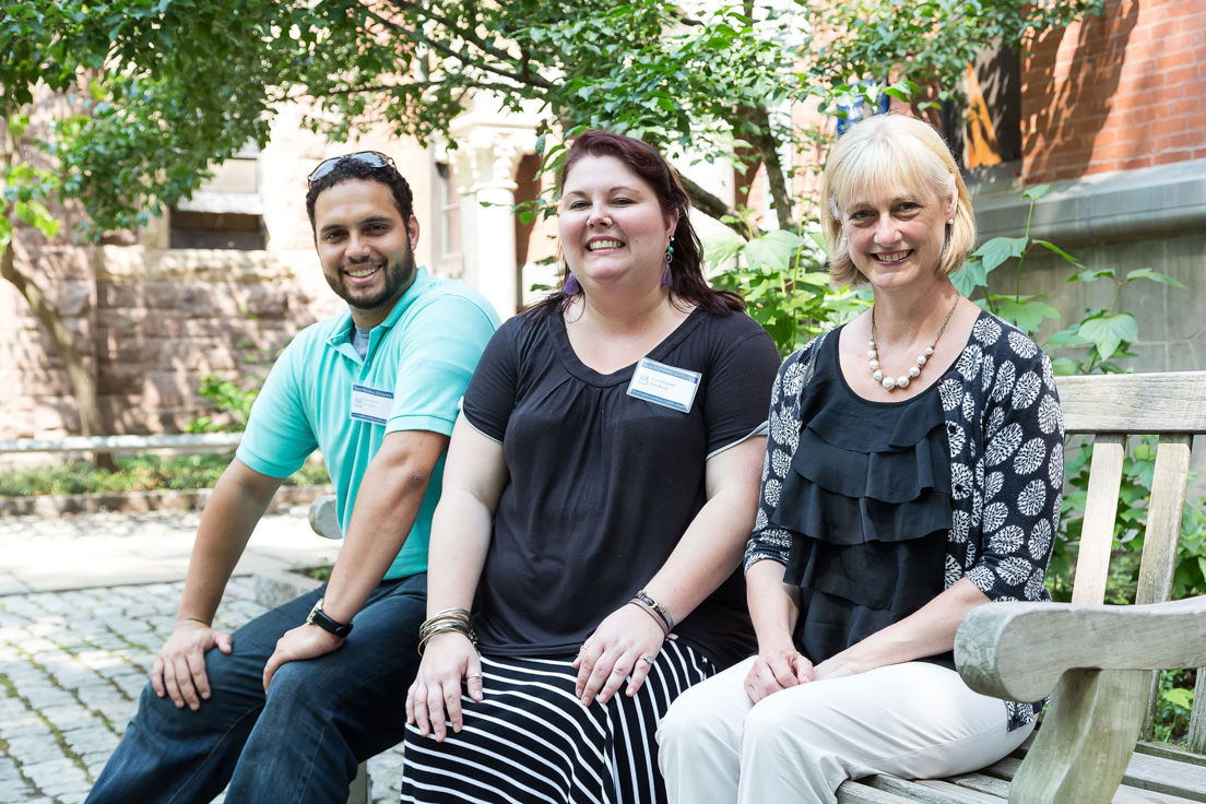 New Haven Team at the Intensive Session, July 2014. (From left to right: National Fellows Jean Capacetti, Crecia L. Cipriano, and Carol P. Boynton.)