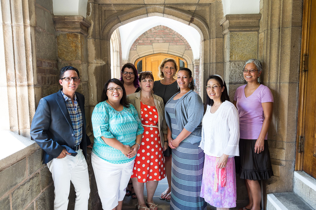 San José Team at the Intensive Session, July 2014. (From left to right: National Fellows Joe G. Lovato, Vanessa Vitug, Karin V. Foss, Ludy Aguada, Elizabeth A. Daniell, and Julie So.)