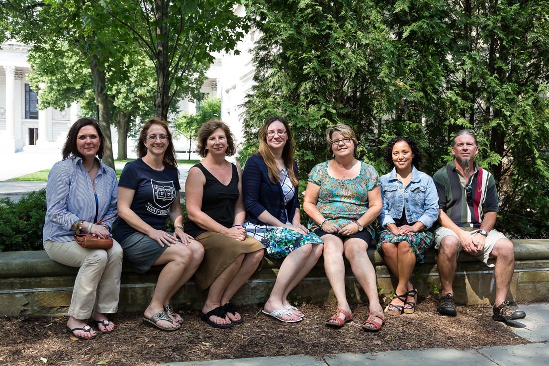 Tulsa Team of National Fellows and visiting faculty at the Intensive Session, July 2014. (From left to right: Jo Ann Stafford, Arcadia A. Sloan, Krista B. Waldron, Jennifer L. Airey, Margaret M. Deweese, Josephine Carreno, and Robert J. Sheaff.)