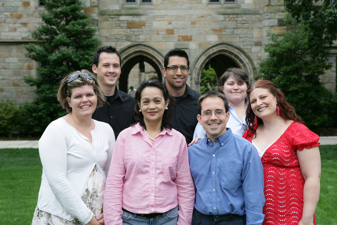 Chicago Team at the Intensive Session, July 2009. (Left to right: National Fellows Laura Kessinger, Adam J. Kubey, Myrna M. Alvarez, Aleco Julius, Joseph D.  Irizarry, Andrea F. Kulas and Ann-Marie Chiyeni.)