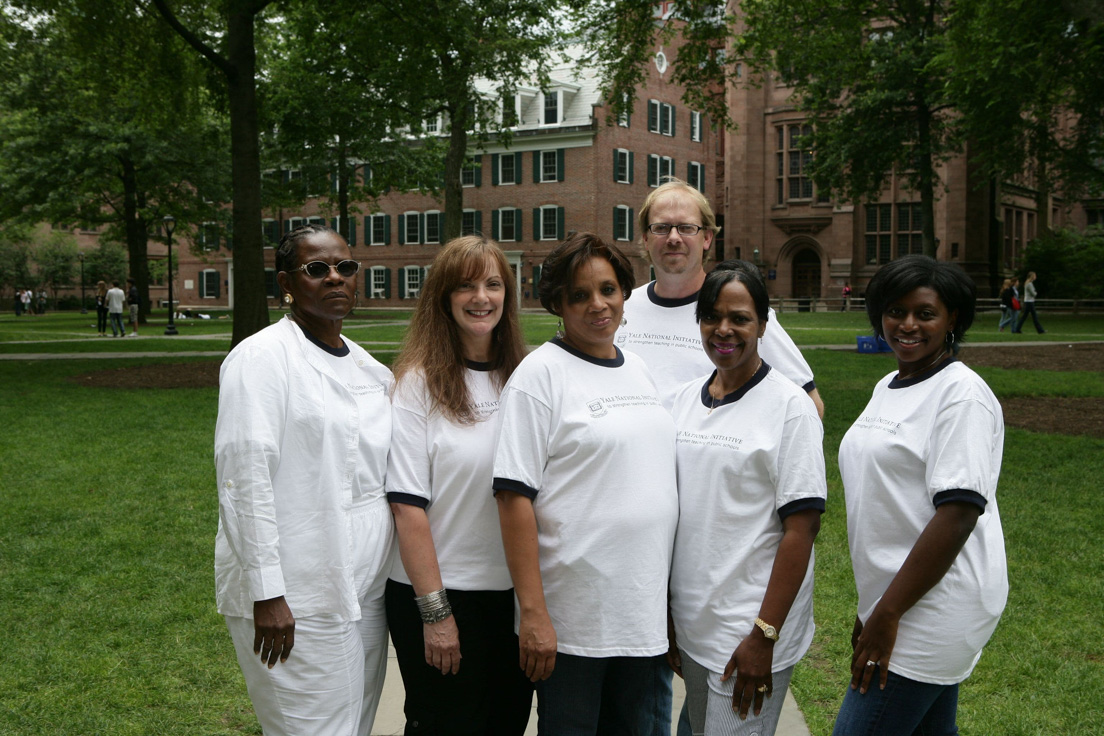 DeKalb County Team at the Intensive Session, July 2009. (Left to right: National Fellows Jeanette A. Gibson, Mary A. Caruso, Sharon F. Mott, Stephen J. Griffith, Octavia L. Utley, and Stephanie A. Brown-Bryant.)