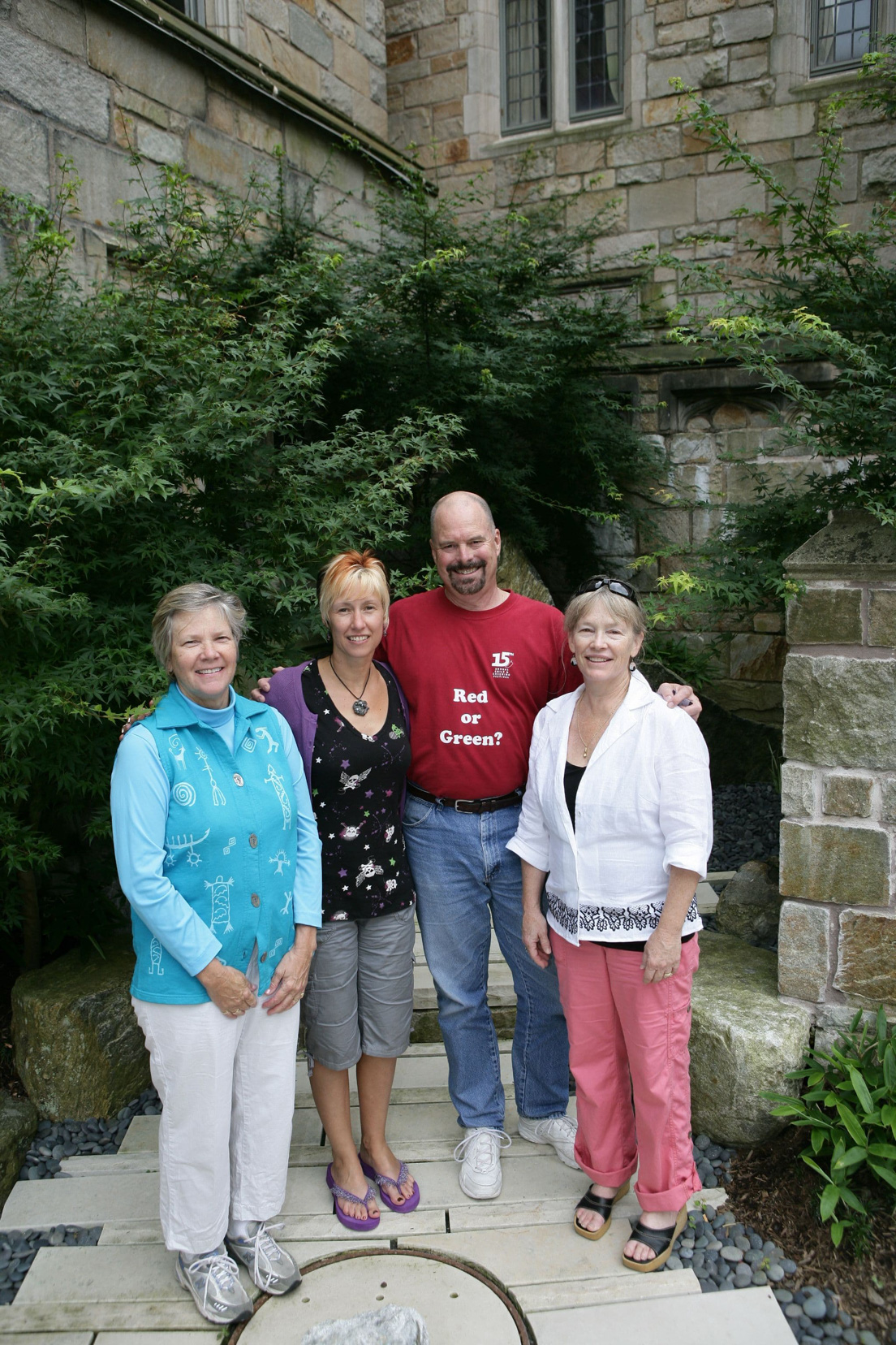 Santa Fe Team at the Intensive Session, July 2009. (Left to right: National Fellows Meredith C. Tilp, Sharyn F. Gray, Jeffrey C. Davis, and Terri Blackman.)