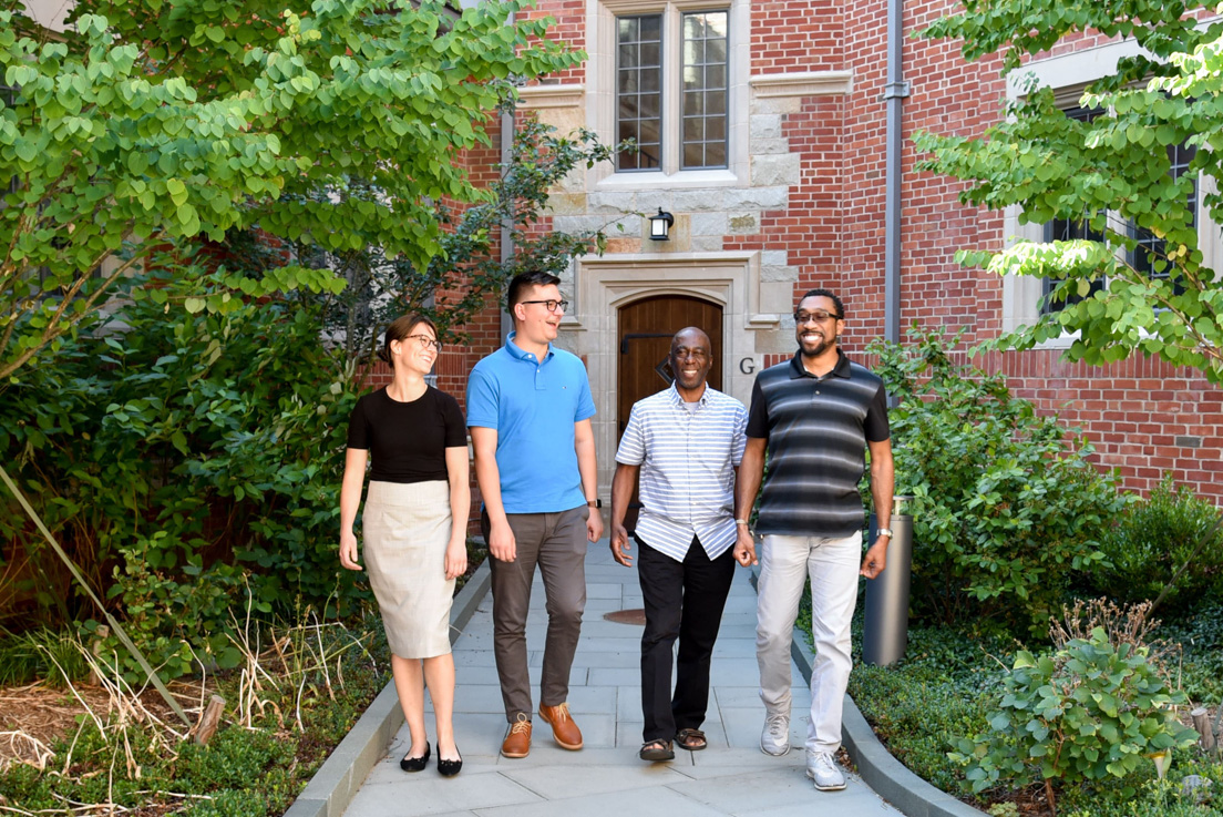 Philadelphia Team at the Intensive Session, July 2018. (From left to right: Bridget Mason, Matthew Menschner, Cristobal Carambo, and Eual Phillips.)