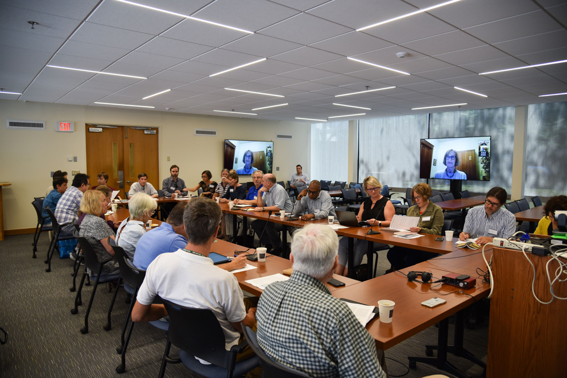 Visiting faculty at the Discussion on the Teachers Institute Theory of Change, July 2018.