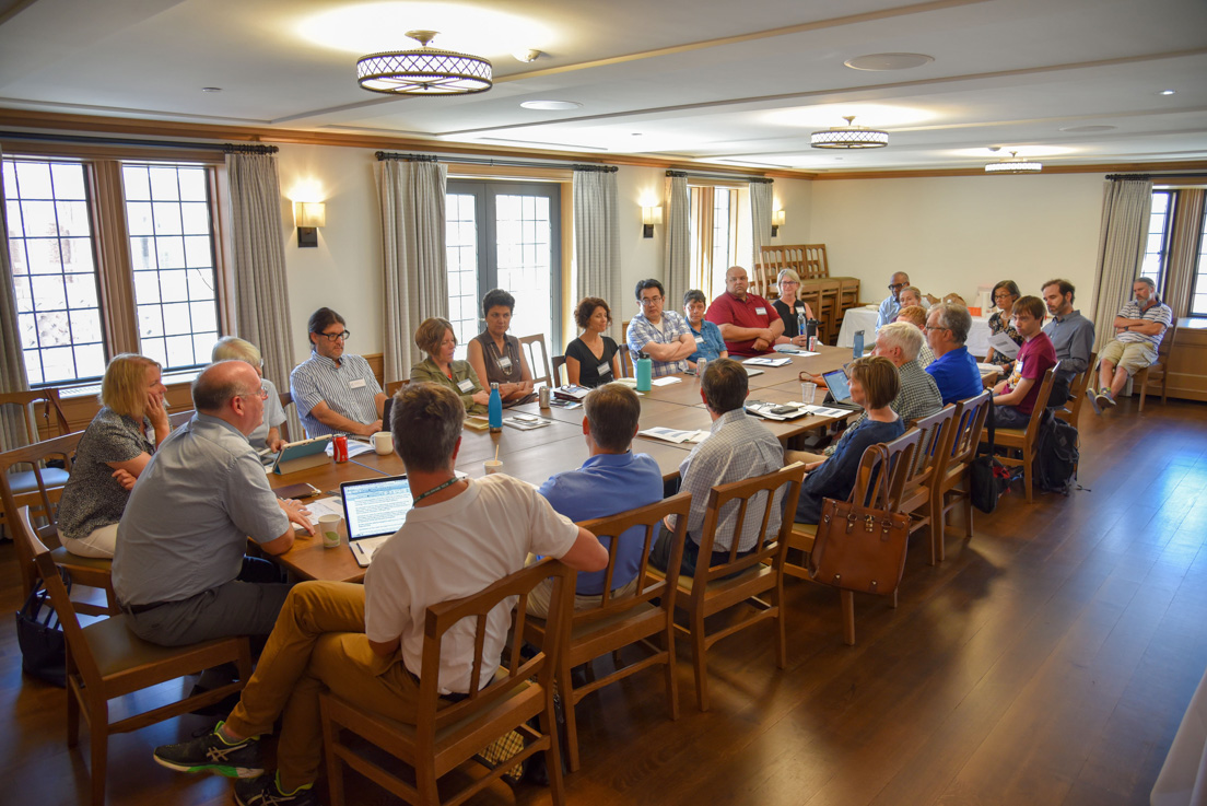 Visiting faculty at the Discussion of Faculty Roles in a Teachers Institute, July 2018.