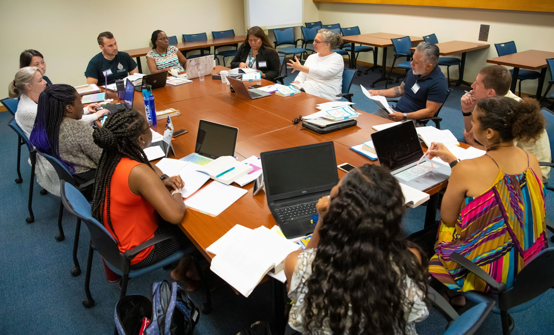 The national seminar on "Reading for Writing: Modeling the Modern Essay," led by Jessica C. Brantley, Professor of English at Yale University, July 2019.