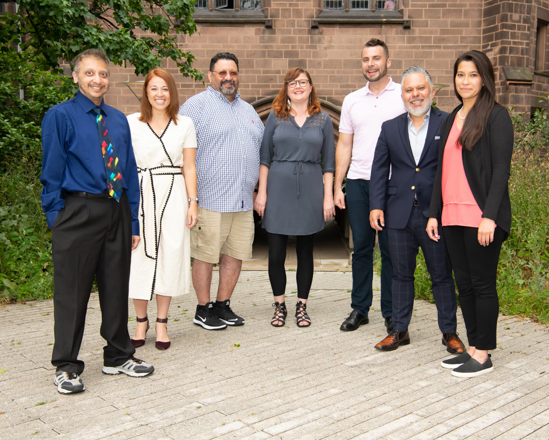 Chicago Team at the Intensive Session, July 2019. (From left to right: National Fellows Drew Katti, Laura Gillihan, Ricardo Moreno, Lea Stenson, Brandon Barr, Raymond Salazar, and Taissa Lau.)