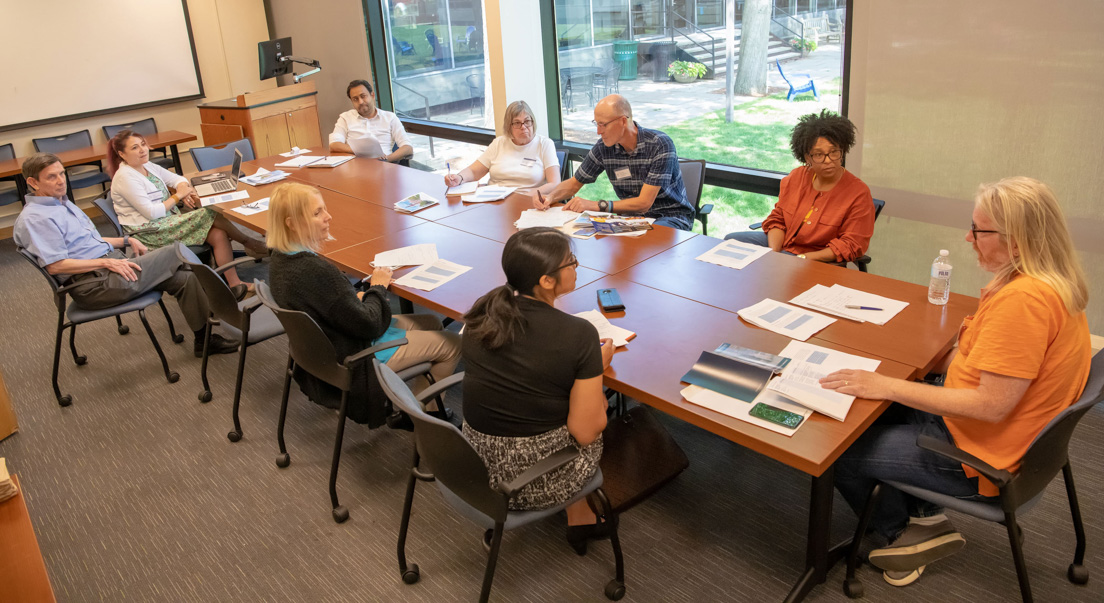 Discussion of the Seminar and Curriculum Unit Writing Process at the Intensive Session, July 2019.