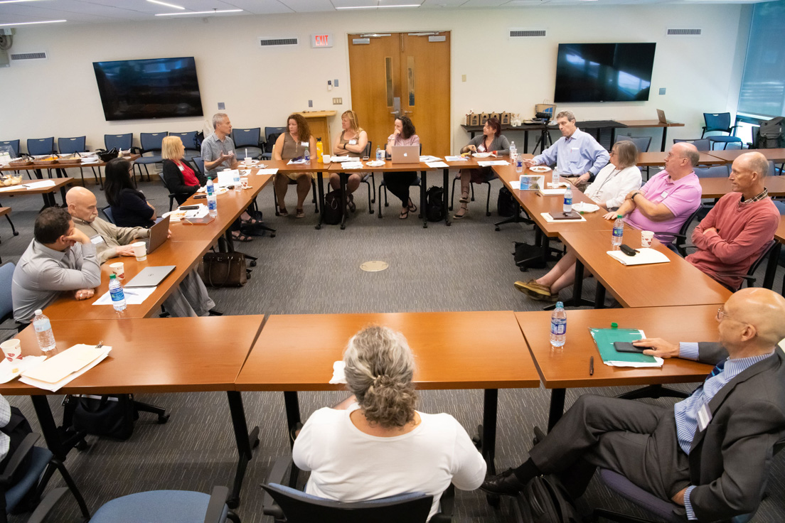 Lunch with national seminar leaders to discuss purpose of seminar observation at the Intensive Session, July 2019.