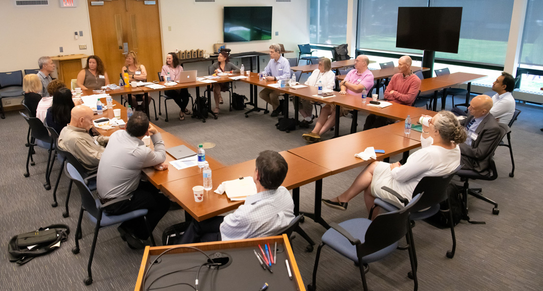 Lunch with national seminar leaders to discuss purpose of seminar observation at the Intensive Session, July 2019.