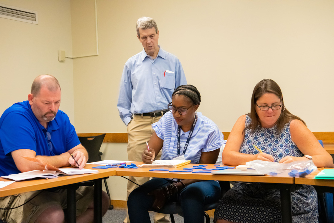 The national seminar on "Perimeter, Area, Volume, and All That: A Study of Measurement," led by Roger E. Howe, Professor Emeritus of Mathematics at Yale University, July 2019.