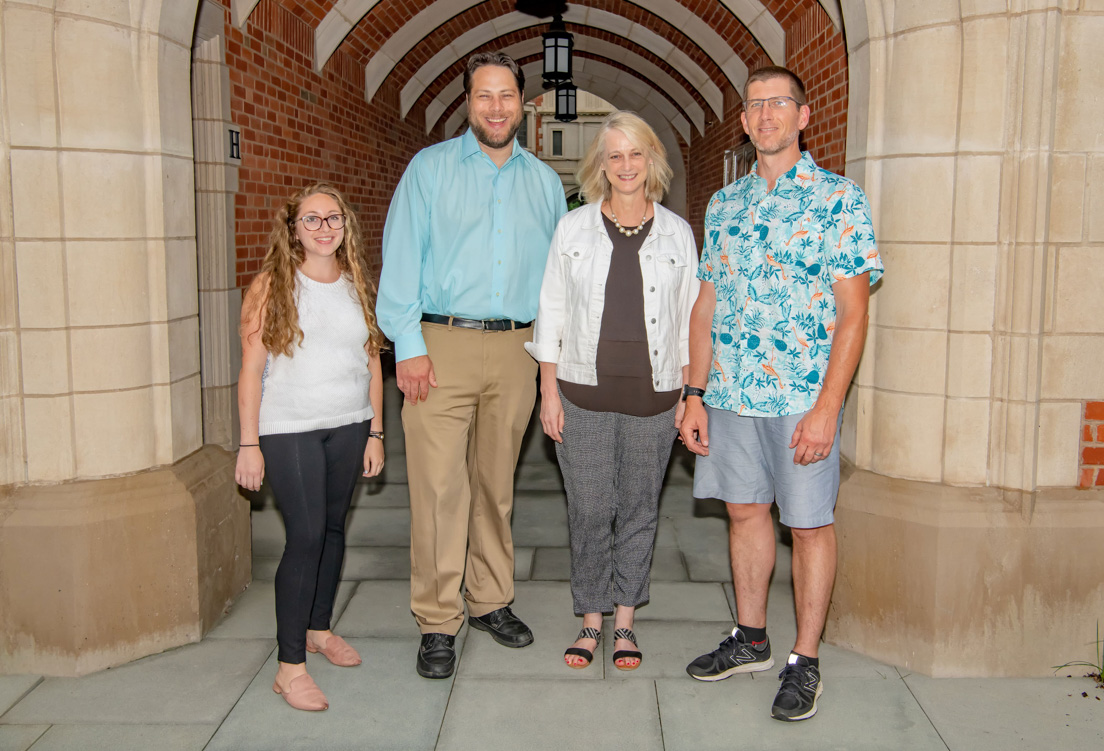 New Haven Team at the Intensive Session, July 2019. (From left to right: National Fellows Jamie A. Griffin, Jason J. Ward, Carol P. Boynton, and Simon C. Edgett.)