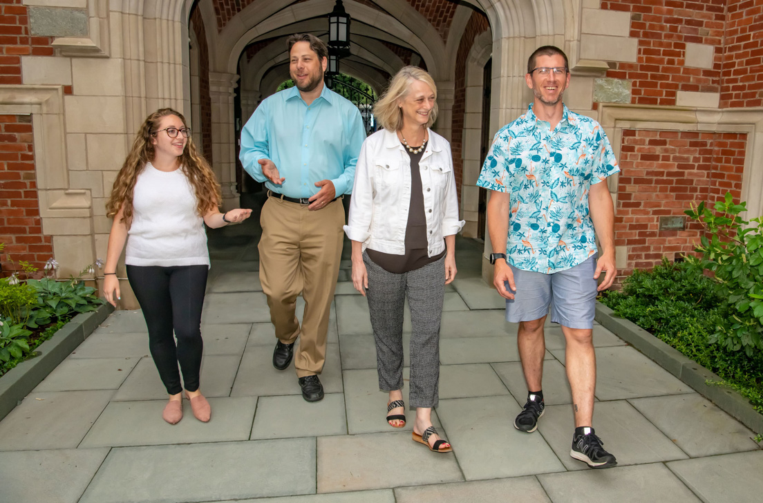 New Haven Team at the Intensive Session, July 2019. (From left to right: National Fellows Jamie A. Griffin, Jason J. Ward, Carol P. Boynton, and Simon C. Edgett.)