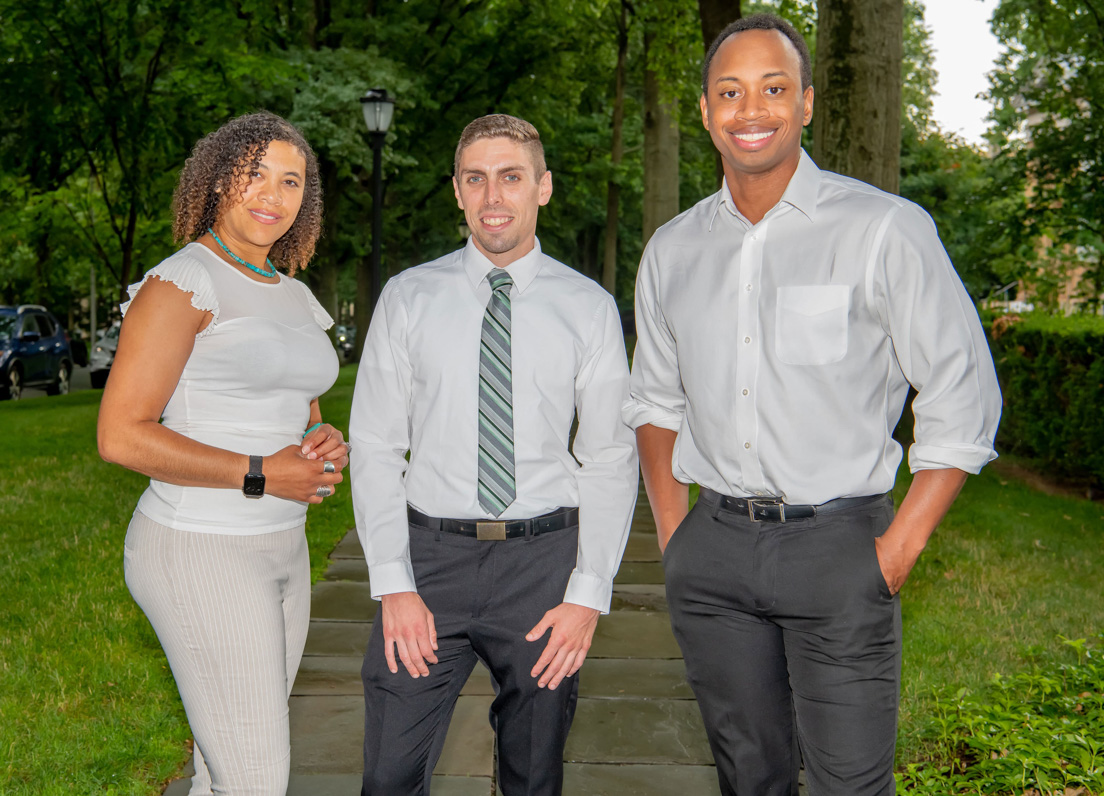 Pittsburgh Team at the Intensive Session, July 2019. (From left to right: National Fellows Lauren Freeman, Bret Plavchak and Sean Means.)