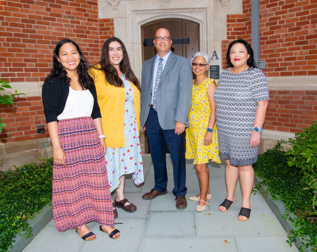 San José Team at the Intensive Session, July 2019. (From left to right: National Fellows Anette Norona, Melissa Duran, Mark Hartung, Ludy Aguada, and Vanessa Vitug.)