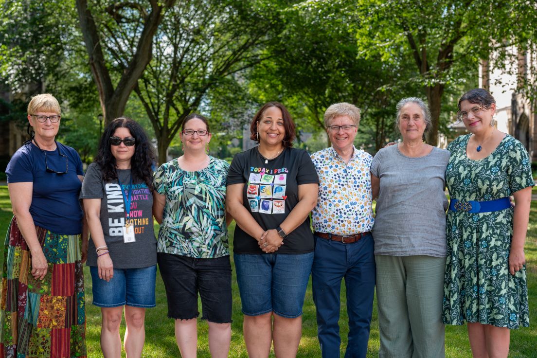 Philadelphia Team at the 2025 Intensive Session, July 2025. (From left to right: Carol Muller, Marla Colondres, Katherine Steiner, Alima McKnight, Edward Epstein, Anna Herman, and Danina Garcia)