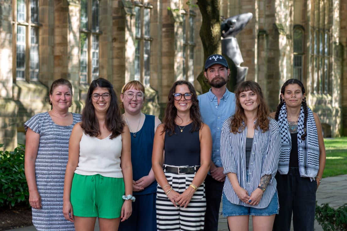 Richmond Team at the 2025 Intensive Session, July 2025. (From left to right: Valerie Schwarz, Katherine Franzel, Amanda McMahon, Alexandra Amirato, Landon Walker, Vivian-Lee Taylor, and LJ Delao)