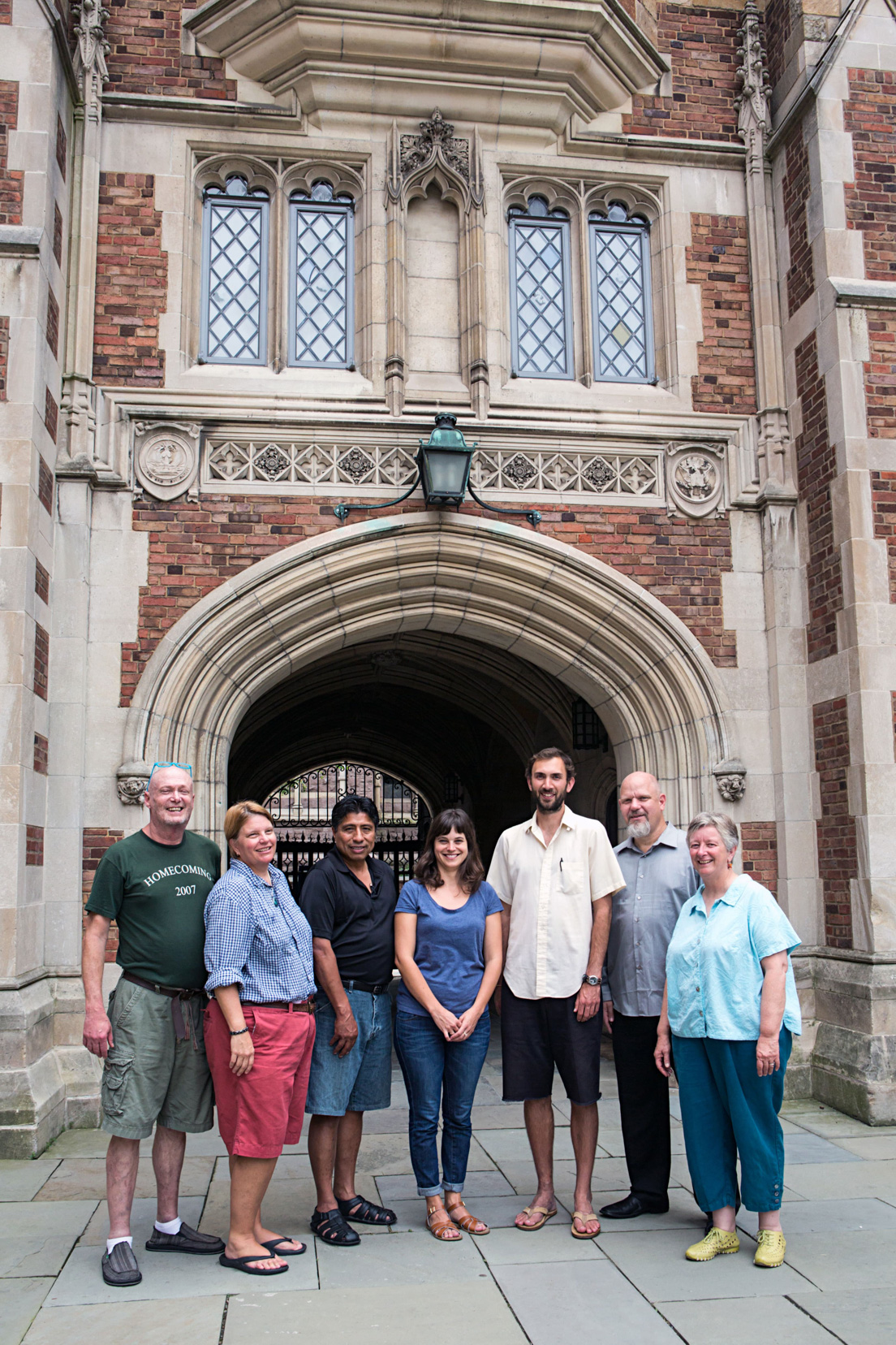 San Mateo County Team at the Intensive Session, July 2013. (From left to right: National Fellows Timothy K. Spence, Lisa Christenson, Luis A. Magallanes, Sara Delman, Benjamin Barnett-Perry, Jeffry K. Weathers, and Patricia Kephart.)