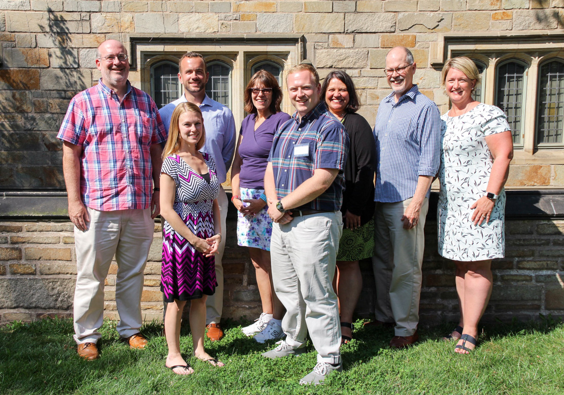 Delaware Team at the Intensive Session, July 2017. (From left to right: Eric W. Rise, Monica Cohen, Robert Graham, Terri Eros, Michael Doody, Barbara Prillaman, Joseph Harris, and Patricia Hermance.)